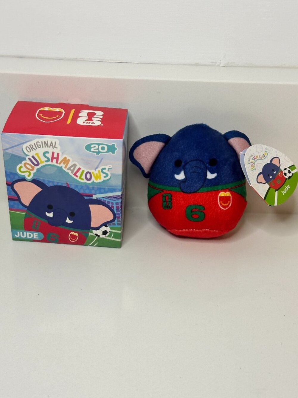 McDonald’s FIFA World Cup Squishmallows #6 Jude Elephant Plush Toy